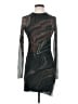Zara 100% Polyester Camo Black Cocktail Dress Size S - photo 1