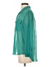 Timing 100% Polyester Teal Long Sleeve Blouse Size S - photo 5