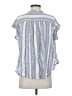 Splendid Blue Short Sleeve Blouse Size S - photo 2