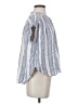 Splendid Blue Short Sleeve Blouse Size S - photo 4
