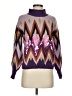 Francesca's Chevron-herringbone Purple Pullover Sweater Size XS - photo 1