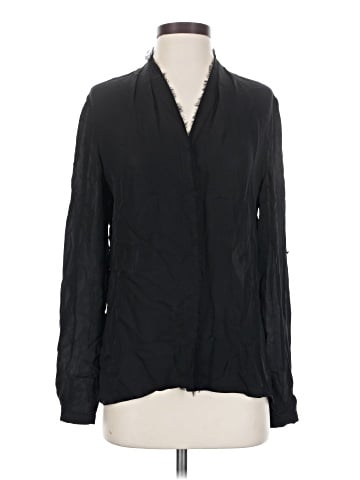 Elie Tahari Long Sleeve Silk Top (view 1)