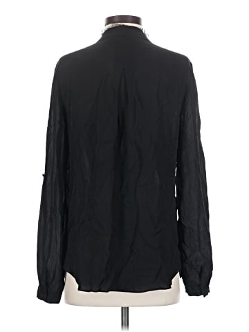 Elie Tahari Long Sleeve Silk Top (view 2)