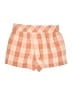 Torrid 100% Polyester Checkered-gingham Orange Shorts Size 1X Plus (1) - photo 2