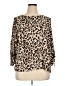 Dana Buchman Animal Print Brown 3/4 Sleeve Blouse Size XL - photo 1