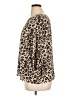 Dana Buchman Animal Print Brown 3/4 Sleeve Blouse Size XL - photo 5