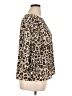 Dana Buchman Animal Print Brown 3/4 Sleeve Blouse Size XL - photo 4