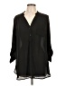 Pleione 100% Polyester Black 3/4 Sleeve Blouse Size L - photo 1