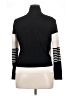 August Silk Color Block Ivory Turtleneck Sweater Size XL - photo 2