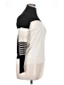 August Silk Color Block Ivory Turtleneck Sweater Size XL - photo 4