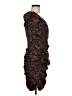 Nicholas Animal Print Brown Cocktail Dress Size 6 - photo 4