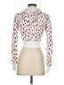 Kimchi Blue 100% Cotton Hearts White Jacket Size S - photo 2