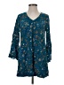 Doe & Rae 100% Rayon Teal 3/4 Sleeve Blouse Size S - photo 1