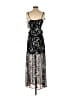 BCBGeneration 100% Polyester Floral Black Gray Cocktail Dress Size 2 - photo 2