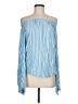 Seen Worn Kept Stripes Blue Long Sleeve Blouse Size 6 - photo 1