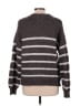 LC Lauren Conrad 100% Polyester Stripes Gray Pullover Sweater Size L - photo 2