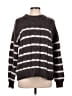 LC Lauren Conrad 100% Polyester Stripes Gray Pullover Sweater Size L - photo 1