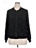Michel Studio 100% Polyester Paisley Black Track Jacket Size 16 - photo 1