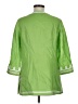 Etcetera 100% Linen Green 3/4 Sleeve Blouse Size 8 - photo 2