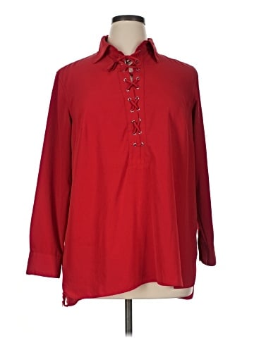 Lauren by Ralph Lauren Long Sleeve Blouse (view 1)