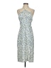 Shein 100% Polyester Print Blue Cocktail Dress Size 4 - photo 1