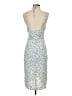 Shein 100% Polyester Print Blue Cocktail Dress Size 4 - photo 2