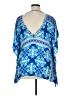 La Blanca Blue 3/4 Sleeve Blouse Size XL (estimated) - photo 2