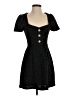 Francesca's 100% Polyester Tweed Black Casual Dress Size S - photo 1