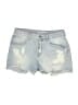 Zara Basic Blue Denim Shorts Size 10 - photo 1