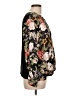 INC International Concepts 100% Polyester Floral Black 3/4 Sleeve Blouse Size L - photo 4