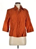 Assorted Brands Orange 3/4 Sleeve Button-Down Shirt Size 8 - photo 1