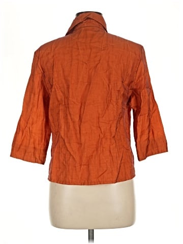 Assorted Brands 3/4 Sleeve Button-Down Shirt (view 2)