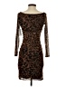 Guess Animal Print Brown Cocktail Dress Size 4 - photo 2
