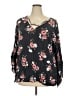 Torrid 100% Rayon Black 3/4 Sleeve Blouse Size 3X Plus (3) - photo 1