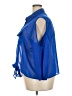 Indulge 100% Polyester Blue 3/4 Sleeve Blouse Size 3X - photo 5