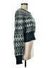 Intermix Chevron-herringbone Teal Pullover Sweater Size M - photo 4