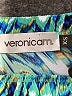 Veronica M. Print Teal Jumpsuit Size XS - photo 4