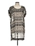 H&M 100% Polyester Graphic Silver Casual Dress Size 12 - photo 1