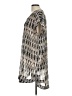 H&M 100% Polyester Graphic Silver Casual Dress Size 12 - photo 5