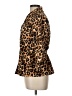 Charter Club Animal Print Brown Jacket Size L - photo 5