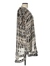 H&M 100% Polyester Graphic Silver Casual Dress Size 12 - photo 4