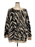 Ellos Animal Print Tan Pullover Sweater Size 22 - photo 1