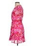 Aqua 100% Polyester Print Pink Casual Dress Size XS - photo 5