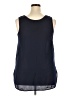 Merona 100% Polyester Blue Sleeveless Blouse Size XXL - photo 2