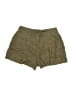 Guess 100% Linen Solid Green Khaki Shorts Size 10 - photo 1