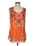 CAbi 100% Polyester Orange Sleeveless Blouse Size S - photo 1