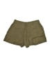 Guess 100% Linen Solid Green Khaki Shorts Size 10 - photo 2