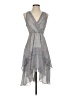 BCBGeneration Paisley Gray Cocktail Dress Size 0 - photo 1