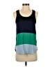 Express Outlet 100% Polyester Color Block Blue Teal Sleeveless Top Size XS - photo 1