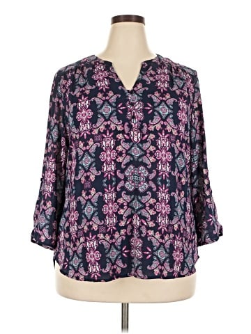 Faded Glory 3/4 Sleeve Blouse (view 1)